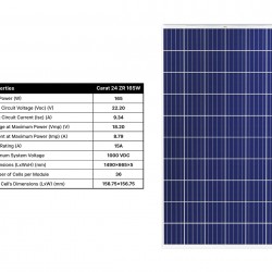Solar Panel Poly 165 WP